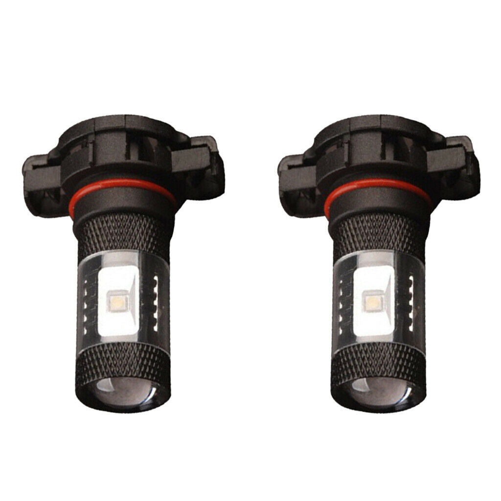 2 Pieces H16 2828 6LED 30W Car Fog Driving DRL Light Bulbs 7000K Cool White