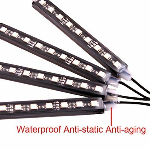 12LED 7 Colorful Remote Control Ambient Foot well Lighting Car Interior Parking