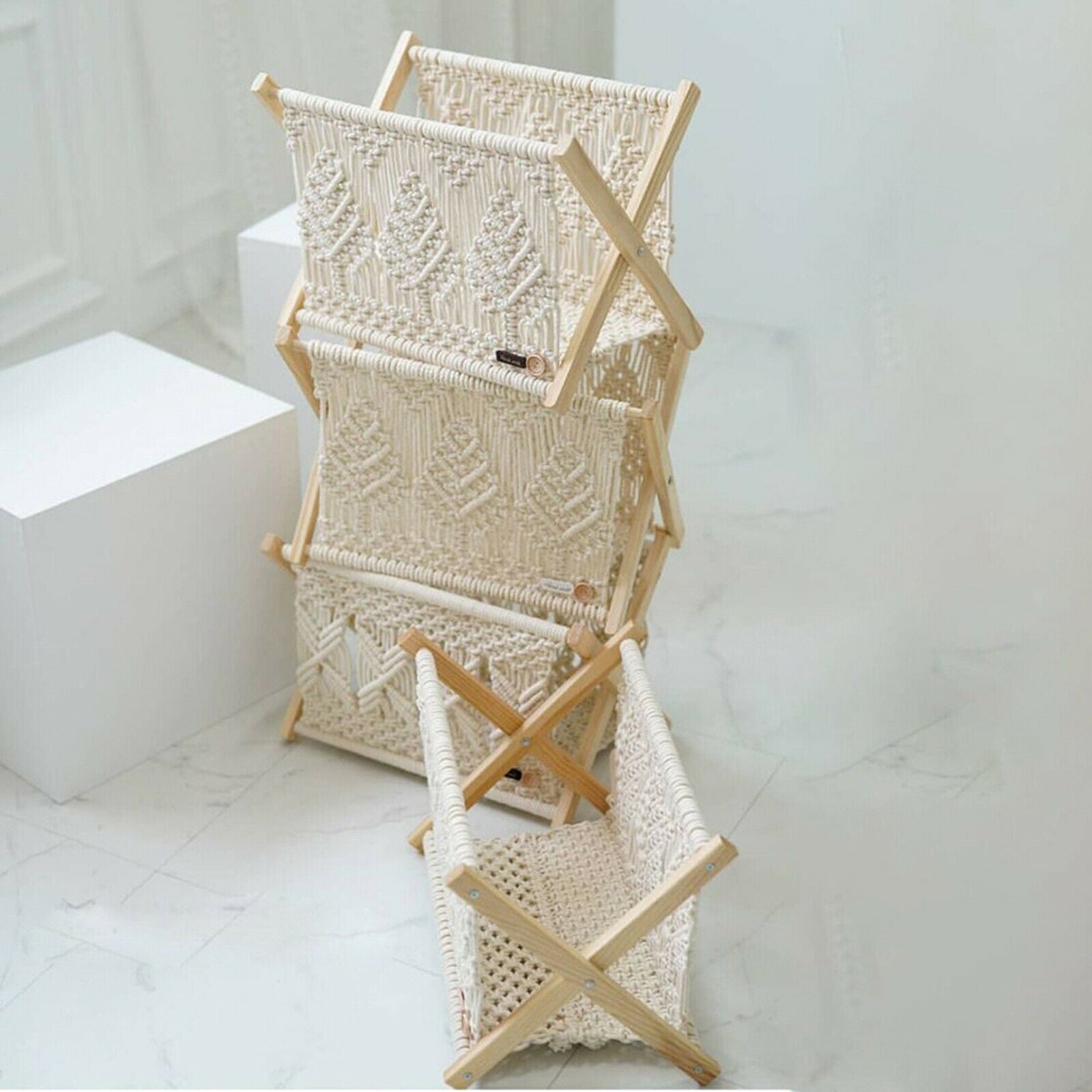 Magazine Rack DIY Assemble Display Storage Books Mails Holder Home Organizer