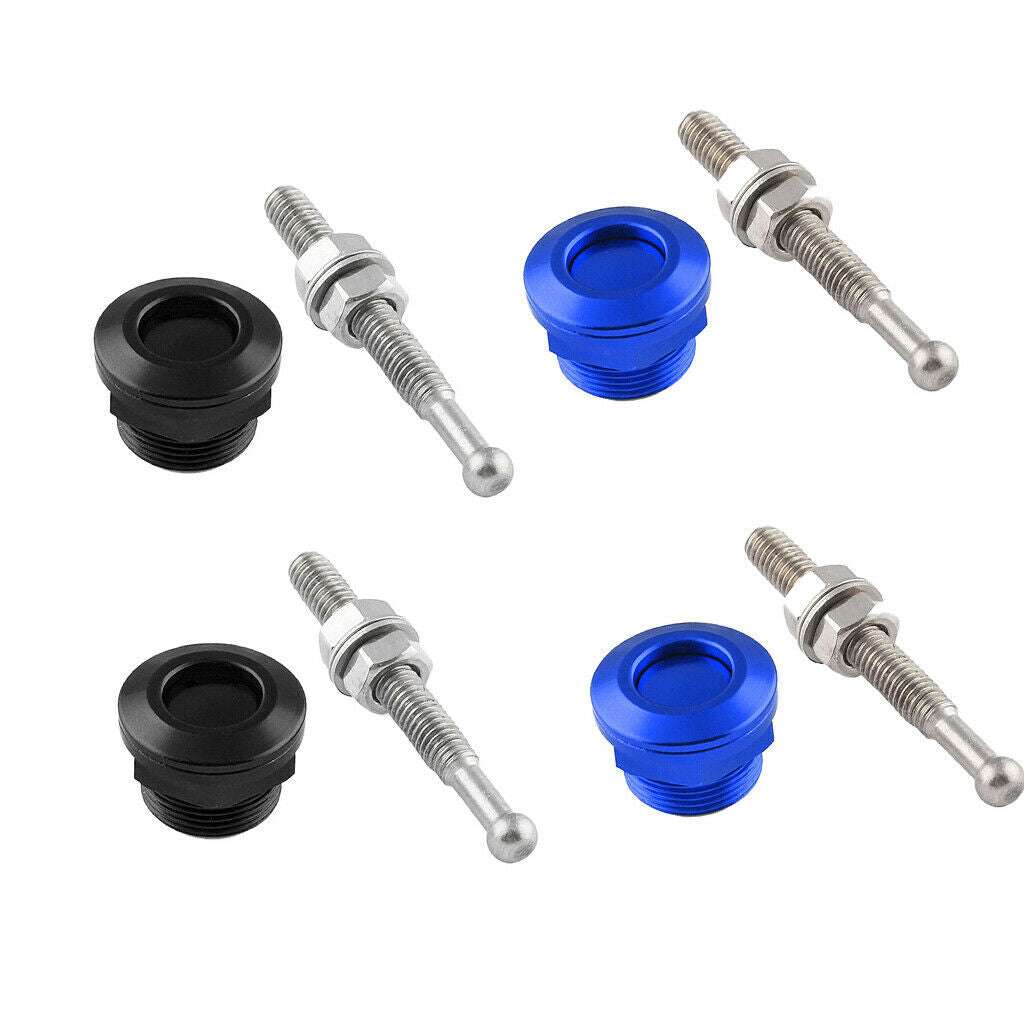 4-Pack 22mm Push Button Quick Release Bonnet Hood Pins Lock Latch Universal