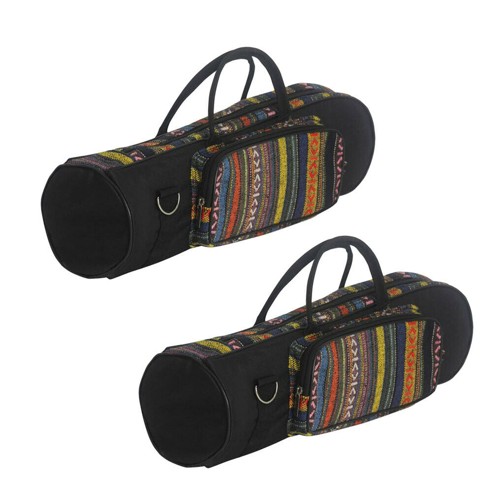 2x Trumpet Bag Oxford Fabric Portable Gig Bag 20.47in Multicolor Accessories