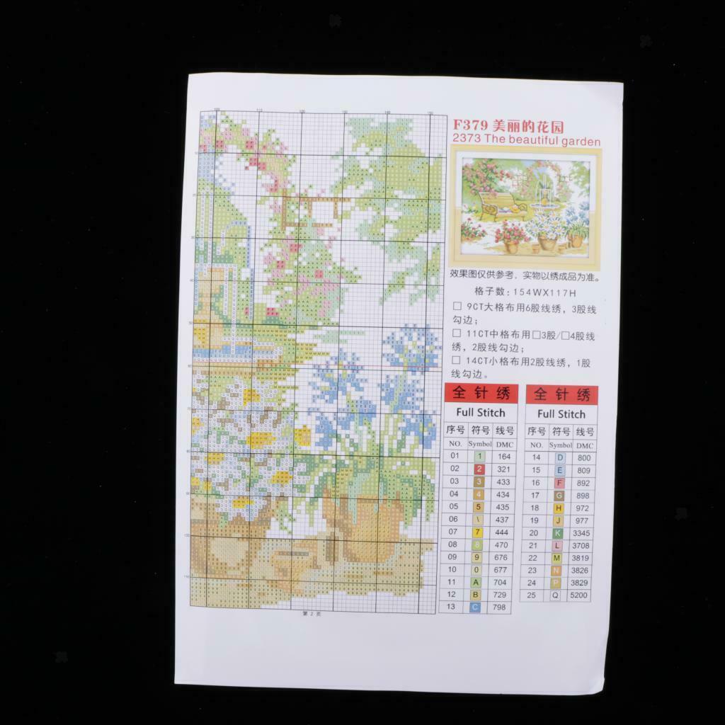 Floral Pattern Cross Stitch Kits Adults DIY Embroidery Home Decor Gift