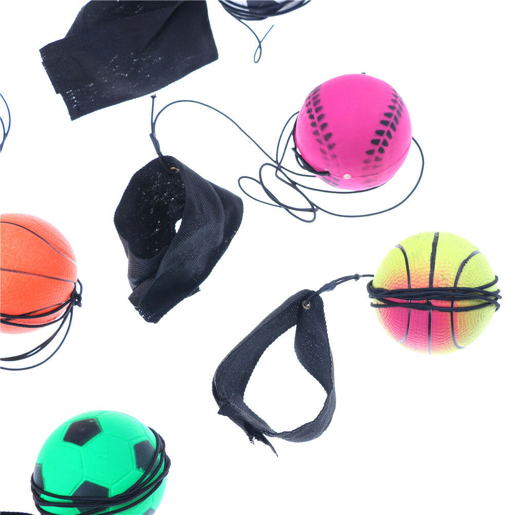60mm Bouncy Wrist Band Ball Elastic Rubber Ball Wrist Bounce Ball.l8
