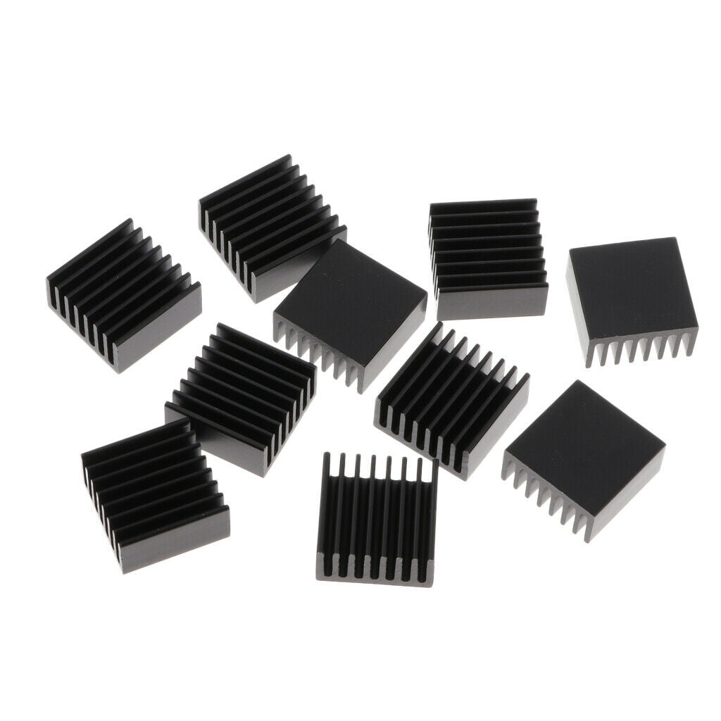 10 Pieces Aluminium Heat Sink Kit for Computer,Power IC,Power Equipment