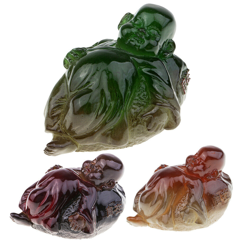 Color Tea Pets Buddha Kung Fu Tea Decor Play Tea Pet of Buddha Emerald