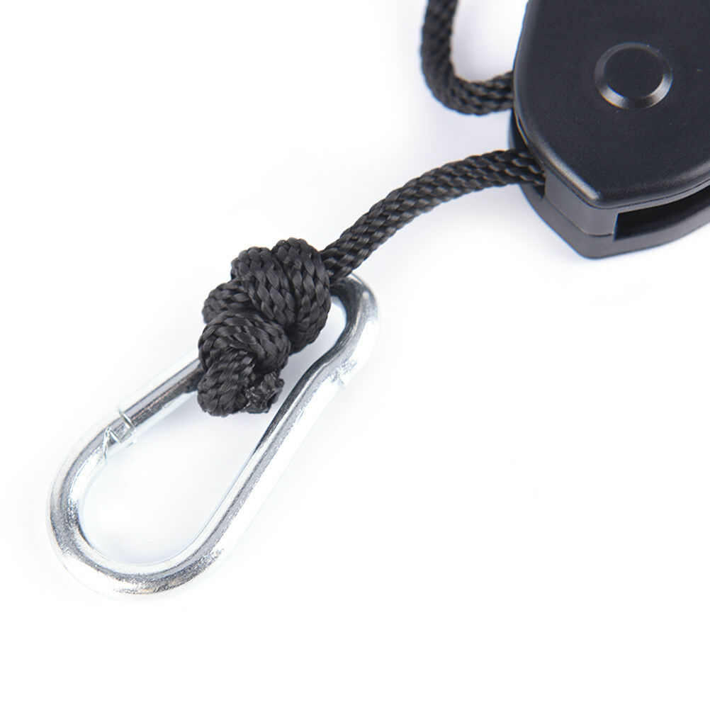 2pcs/pack 1/8 Inches rope ratchet reflector grow light hangers light lifteFB FT