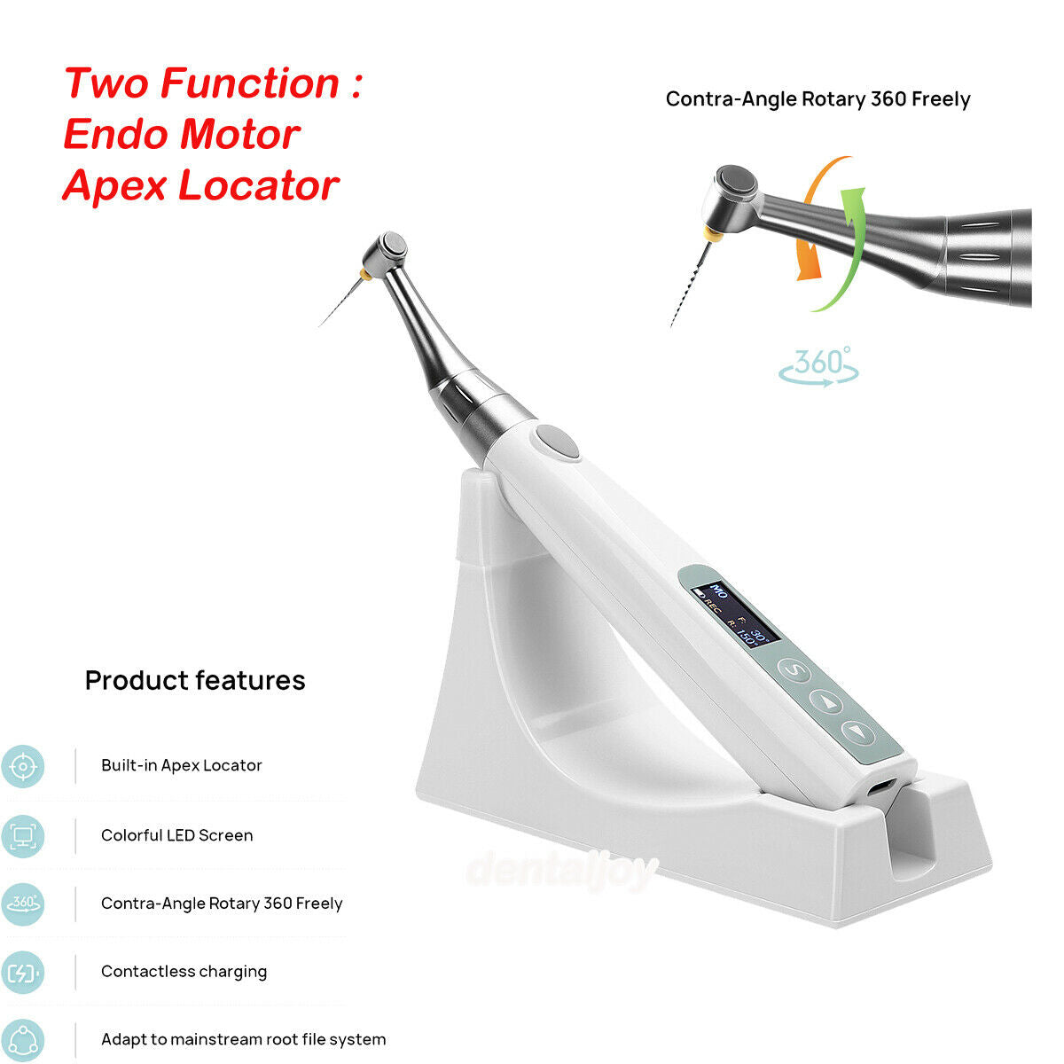 Cordless Dental Endo Radar Plus Brushless Endo Motor Built-in Apex Locator