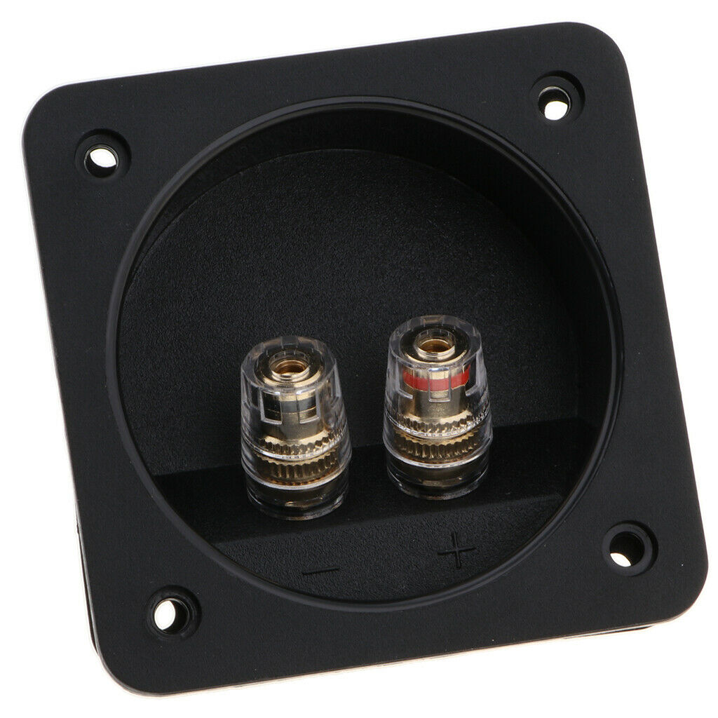 DIY 2-Way Speaker Box Terminal Binding Post Square Screw Cup Connector Subwoofer