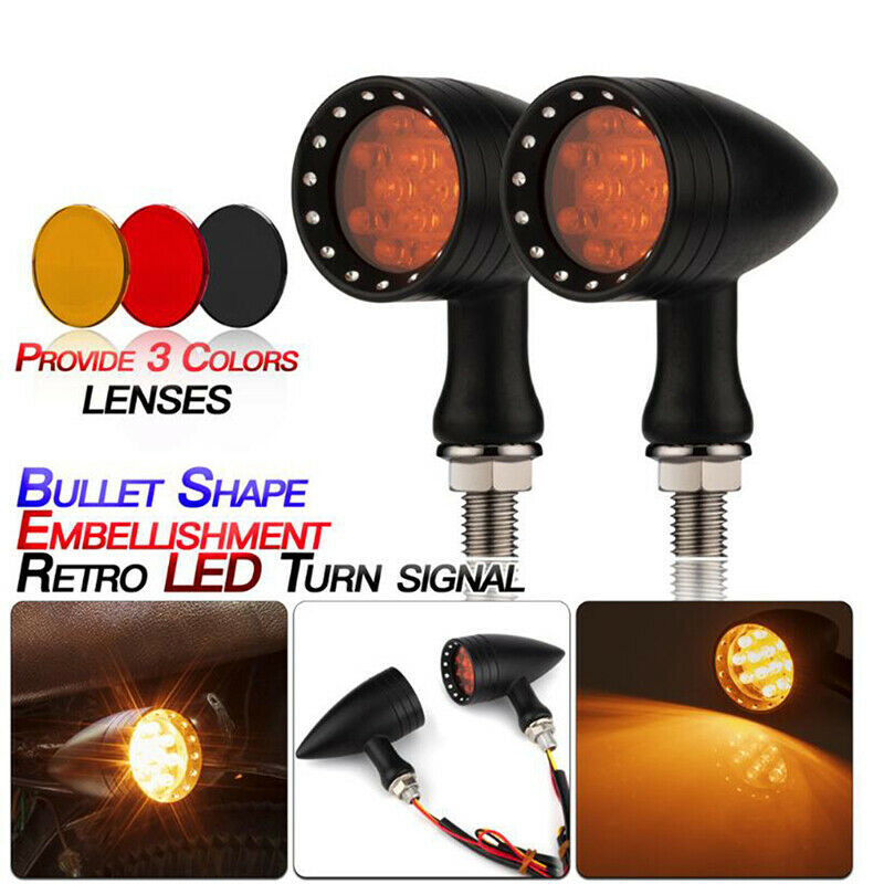 Motorcycle M10 LED Running Blinker Brake Turn Signal Lights Indicators Universal