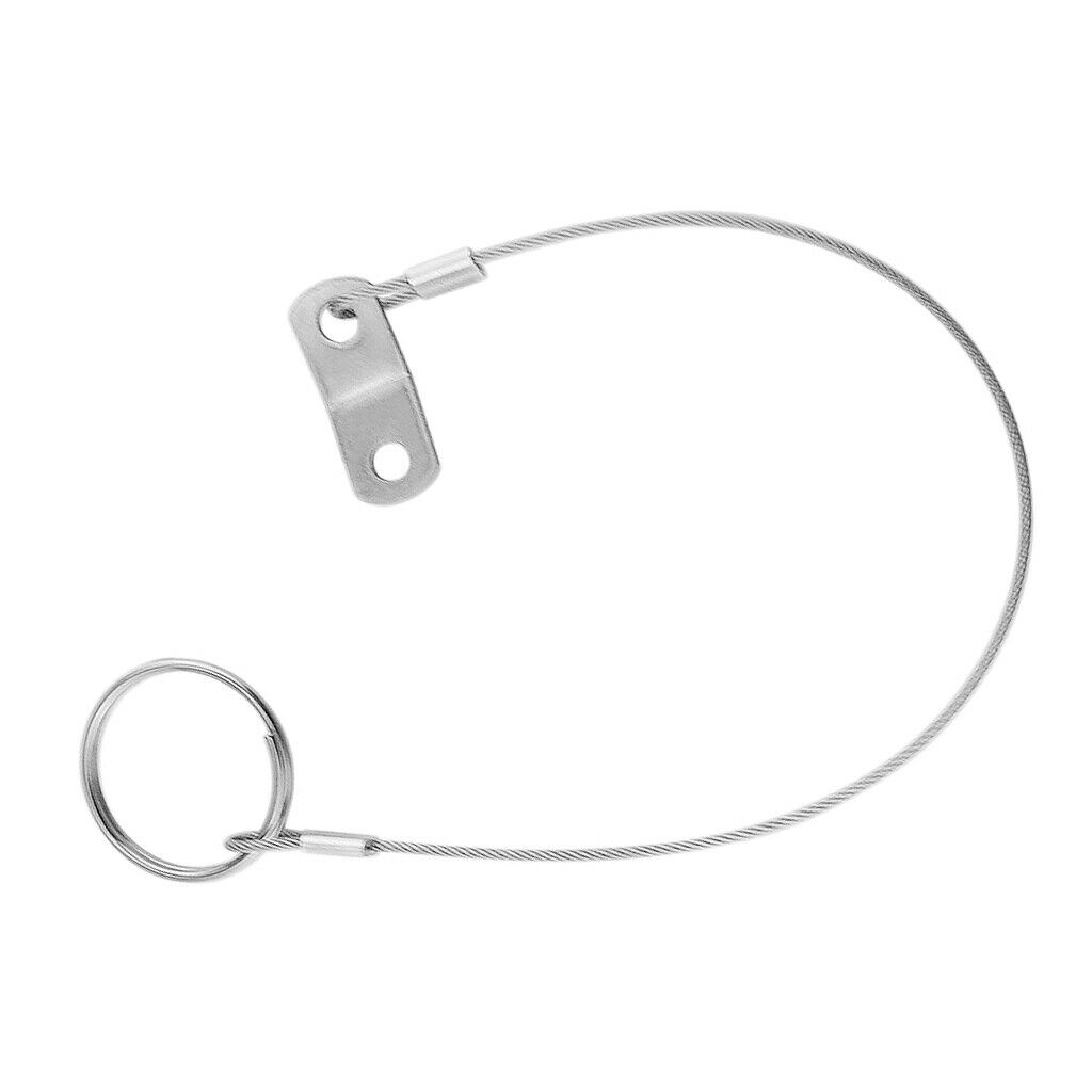 5x Stainless Steel Quick Release Pin Lanyard For Boat