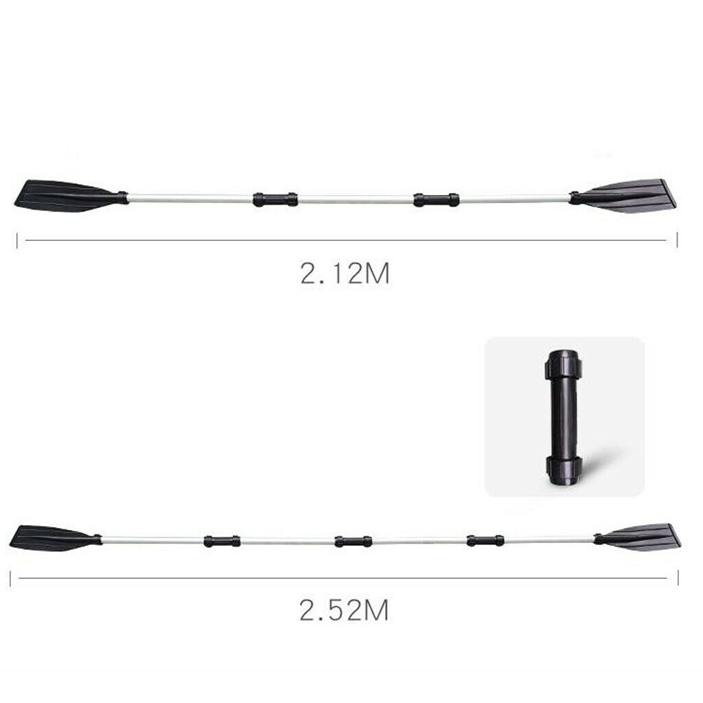 2X Alloy Kayak Paddles Foldable Rafting Rubber Dinghy Rubber Raft Telescopic