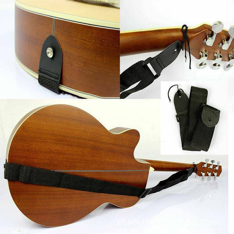 2020 Electric Adjustable Leather End Guitar Strap Belt for Acoustic Guitar Bass