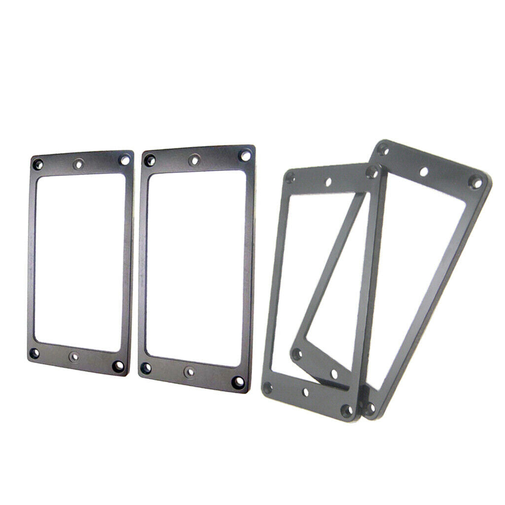 4 Pieces Plastic Zinc Alloy Guitars Humbucker Pickup Frames Musical Instrument