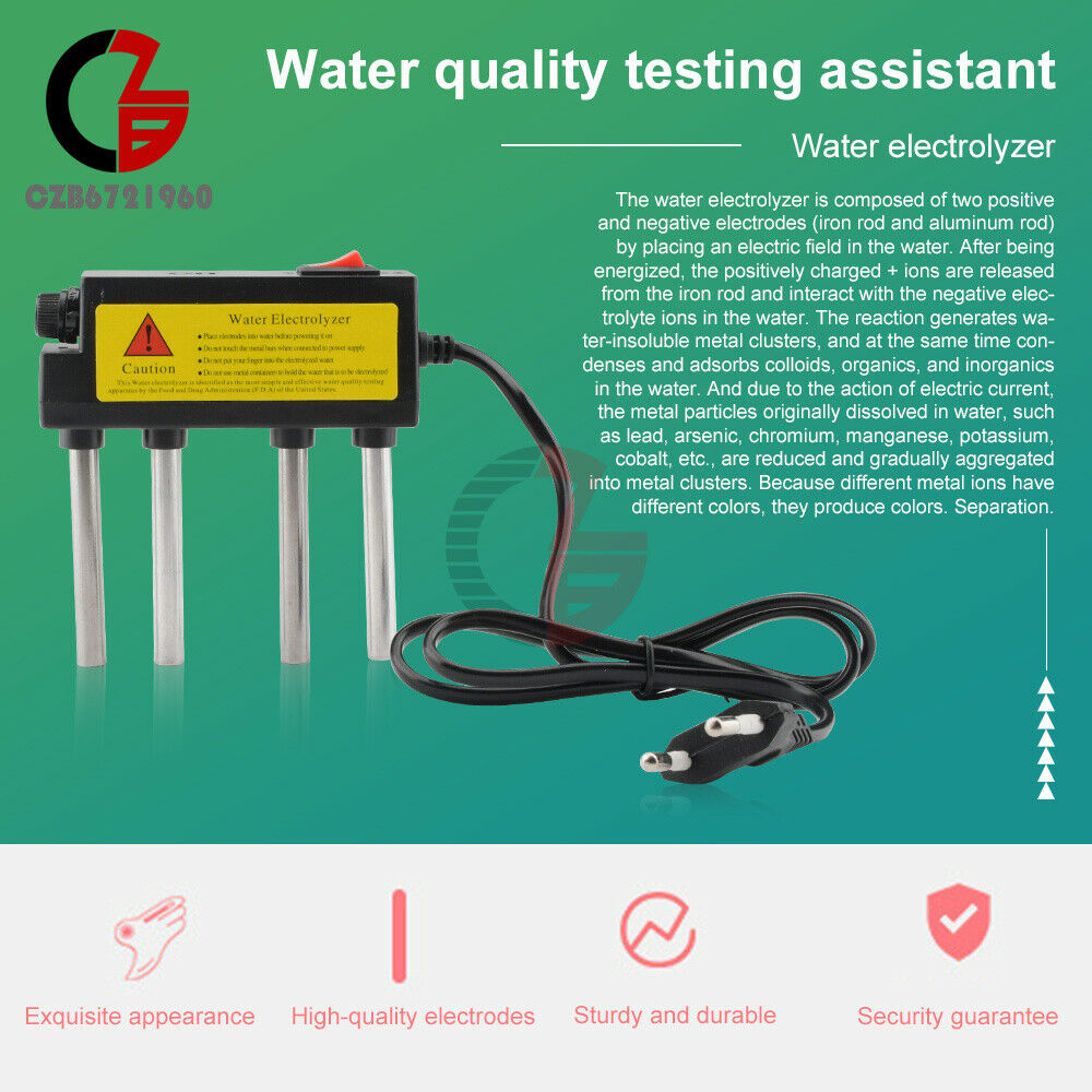 Water Electrolyzer Test Electrolysis PH Testing Tester Water Purity Level Meter