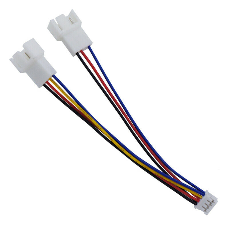 Fan Power Cable 12cm PH2.0 Small 4Pin to Double 3Pin/4Pin PVC Fan Cable P.l8