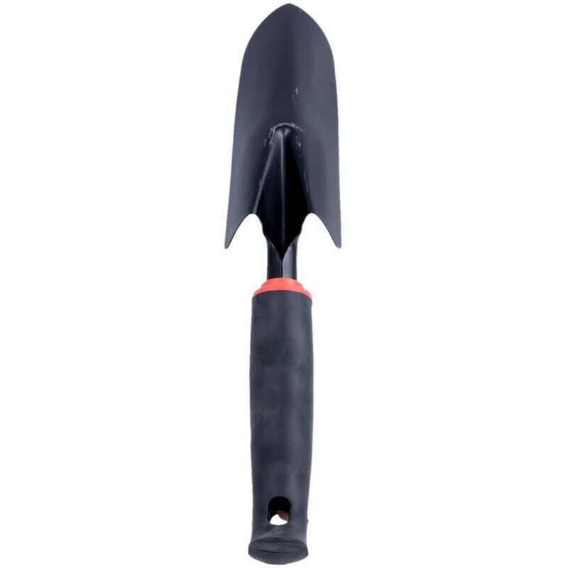 Black Rubber Handle Stainless Steel Hand Garden Trowel Shovel 12.5" S2N3N3