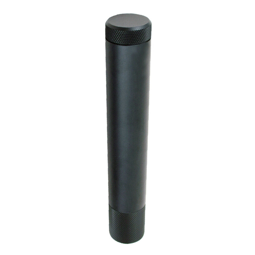 1x Cigar Tube Zinc Alloy Humidor Holder Cigar Case Portable Storage Black