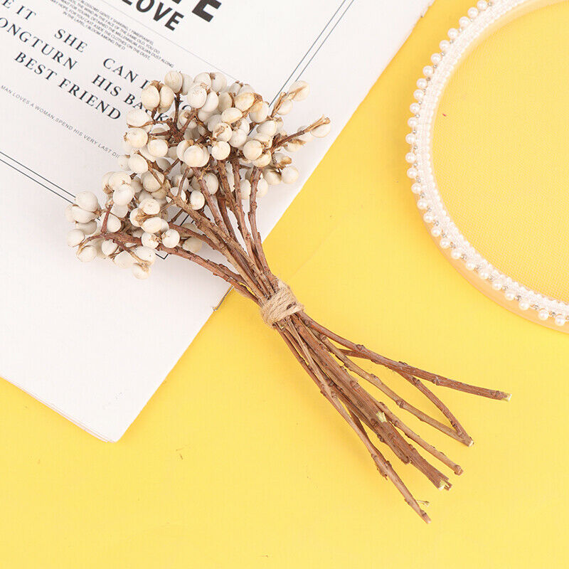 Natural Cotton Balls Ginkgo Dired Flowor Diy Artificial Party Home Decor .l8