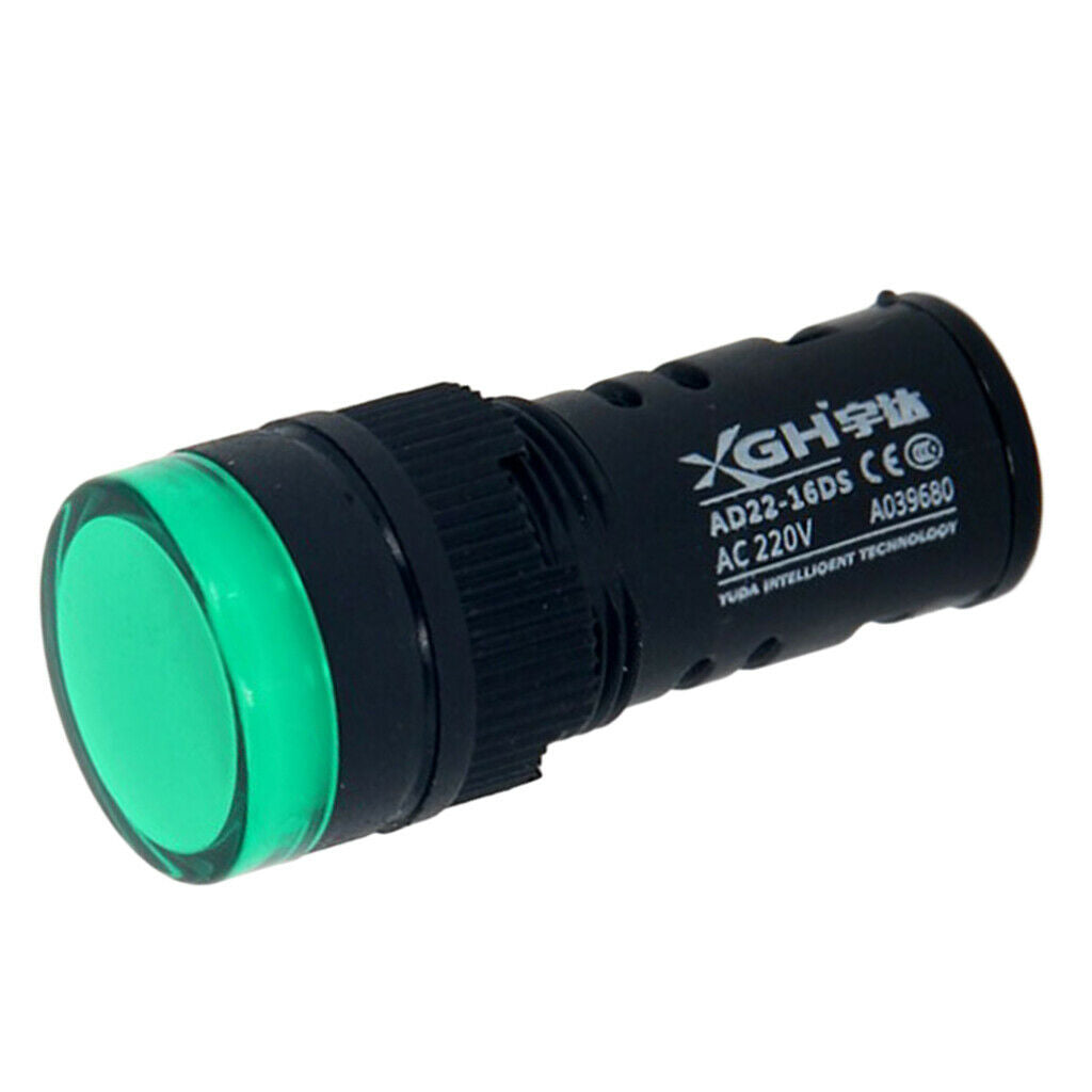 Energy Saving LED Indicator Light Green for Electricity Equipments Textile