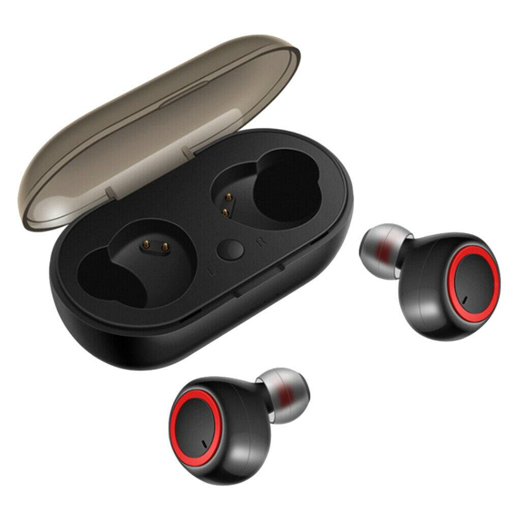 Wireless Bluetooth Earphones Headphones Earbuds Built-in Mic w/ Charging Case