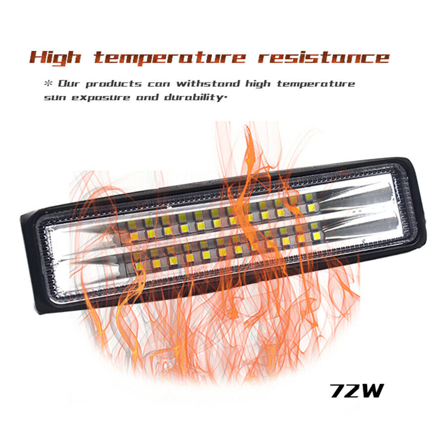1X 72W Led spot work light For Trucks, SUV Off-road, Engineering Vehicles, Cars
