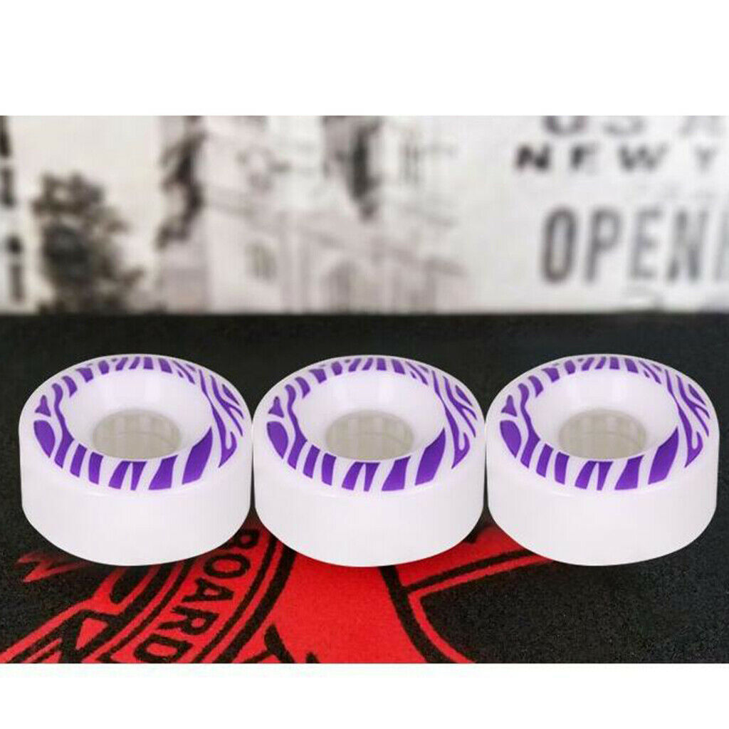 Set of 4 PU Inline Hockey Fitness Skate Wheels Accessories 80A 55x32mm