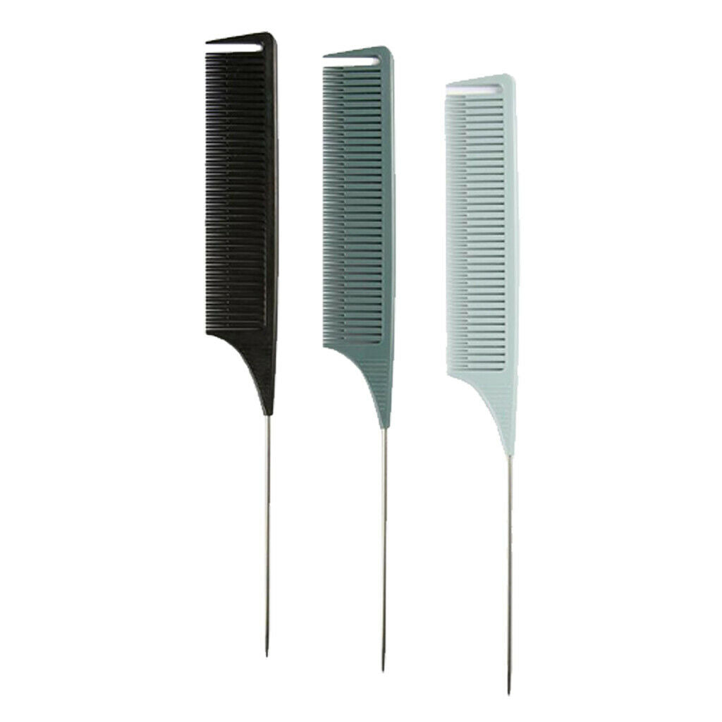 3x Pro ABS Sectioning Weave Highlighting Foiling Hair Combs Hair Coloring