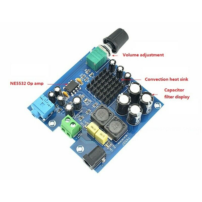 Amplificador Audio Subwoofer Mini Power Amplifier TPA3116D2 100W Mono Digital Y5