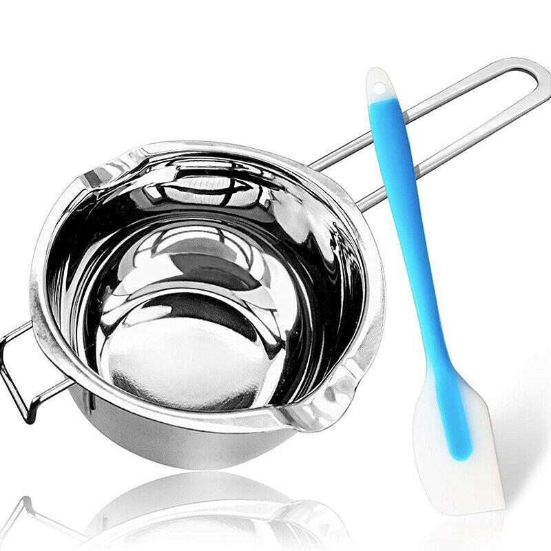 Double Boiler Chocolate Melting Pot,Candle Making Kit, Melting Pot with SiliB8J8