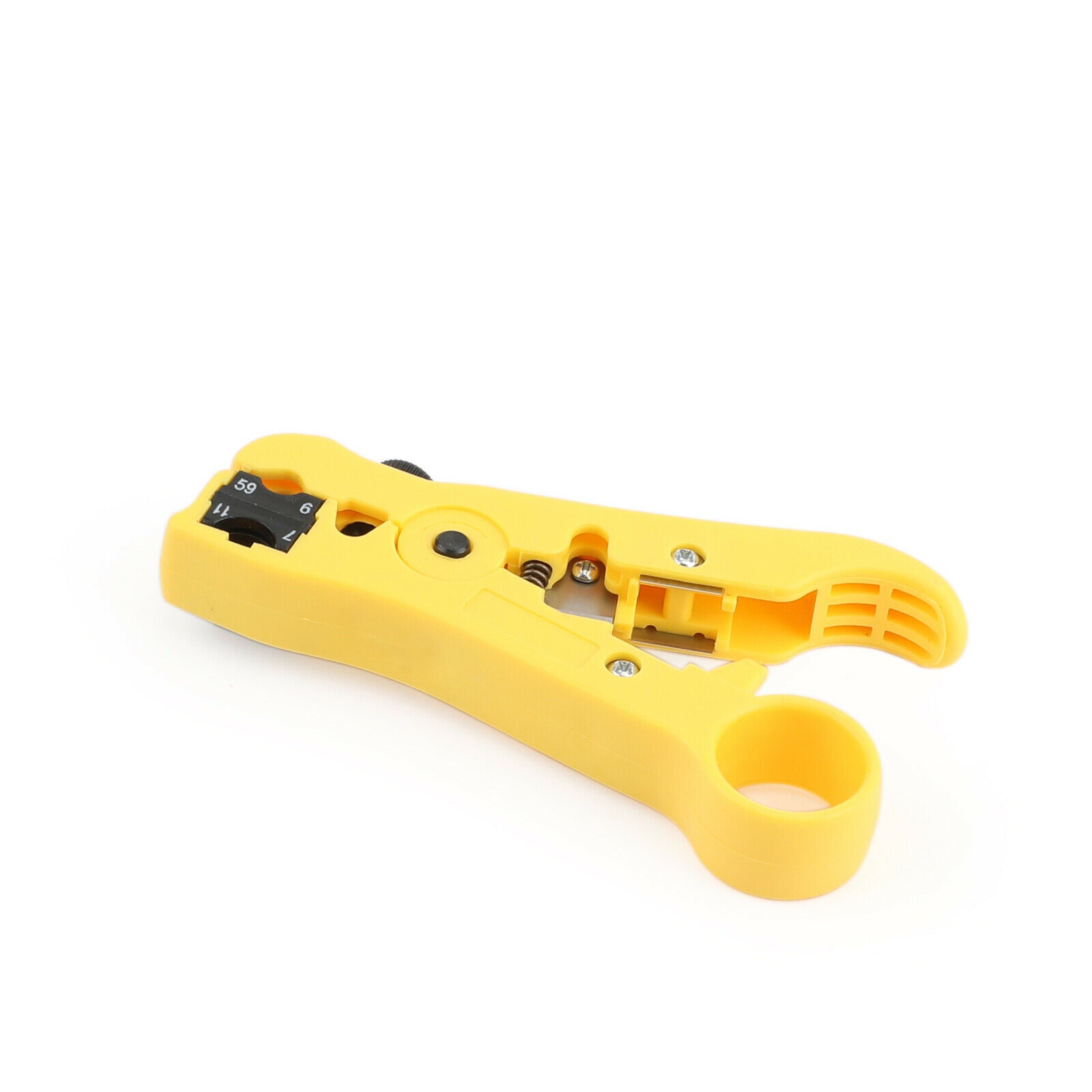 RG59 RG6 RG11 F Compression Tool Connector + Cable Coax Coaxial Crimper Stripper