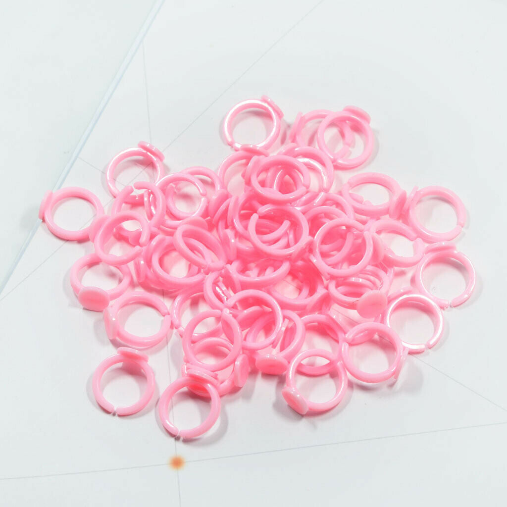 50x Handmade Rings Setting Base Cute Round Cabochon Gems Finger Rings Blanks