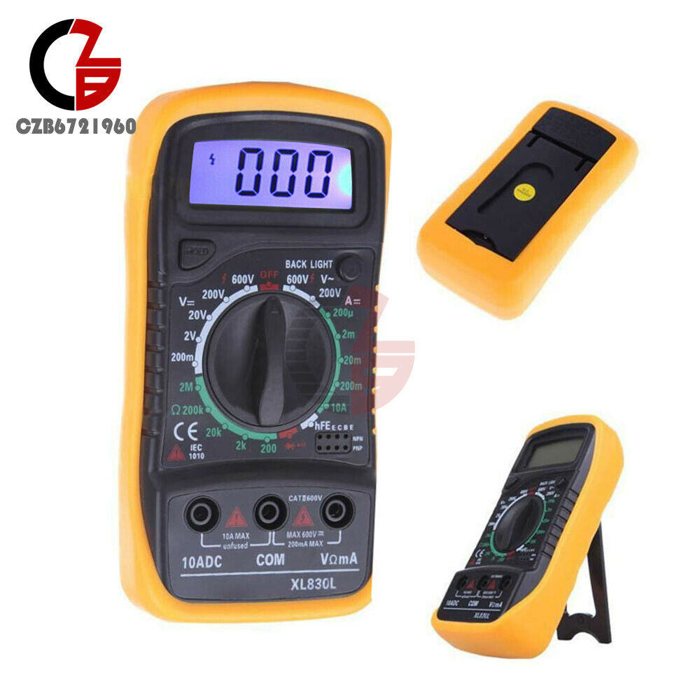 XL-830L Digital LCD Multimeter Voltmeter Ammeter Ohmmeter Volt Amp Ohm Meter