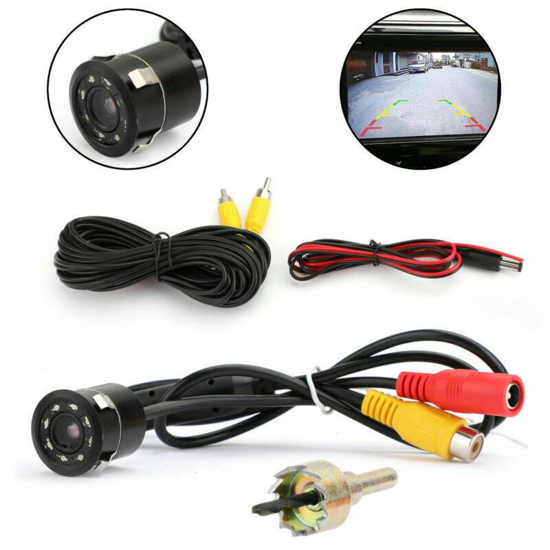 170°Auto Reverse Backup Camera Parking CDD CMOS Night View 8LED Universal