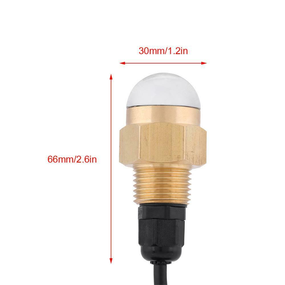 Marine Drain Plug Light Boat 12V Brass Blue LED Underwater Lamp 1/2" NPT Yacht