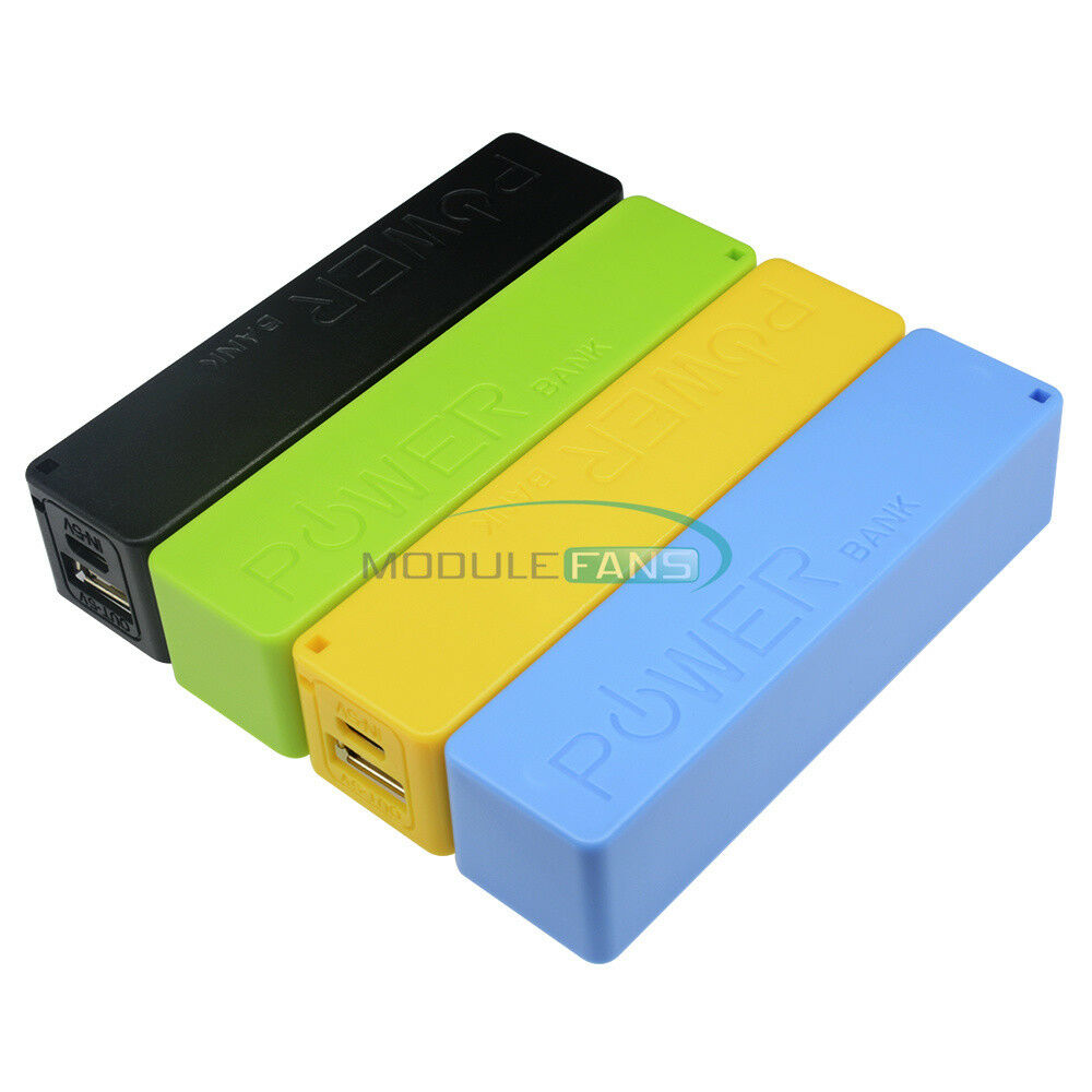 Green USB Power Bank Case Kit 18650 Battery Charger DIY Box Boost Module