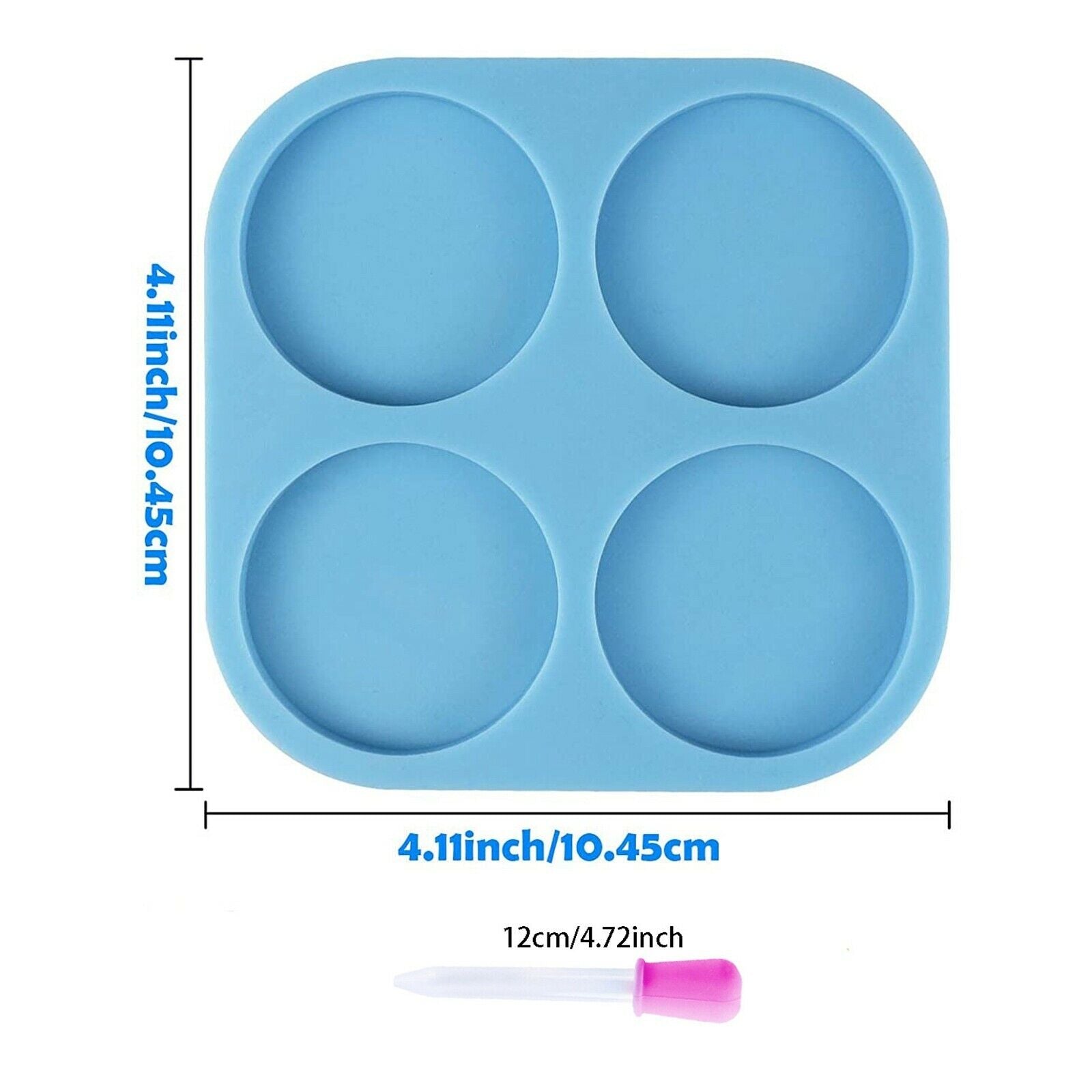 Phone Grip Socket Mold 4 Cavity Circle Casting Mould Making Tool Kids Adults