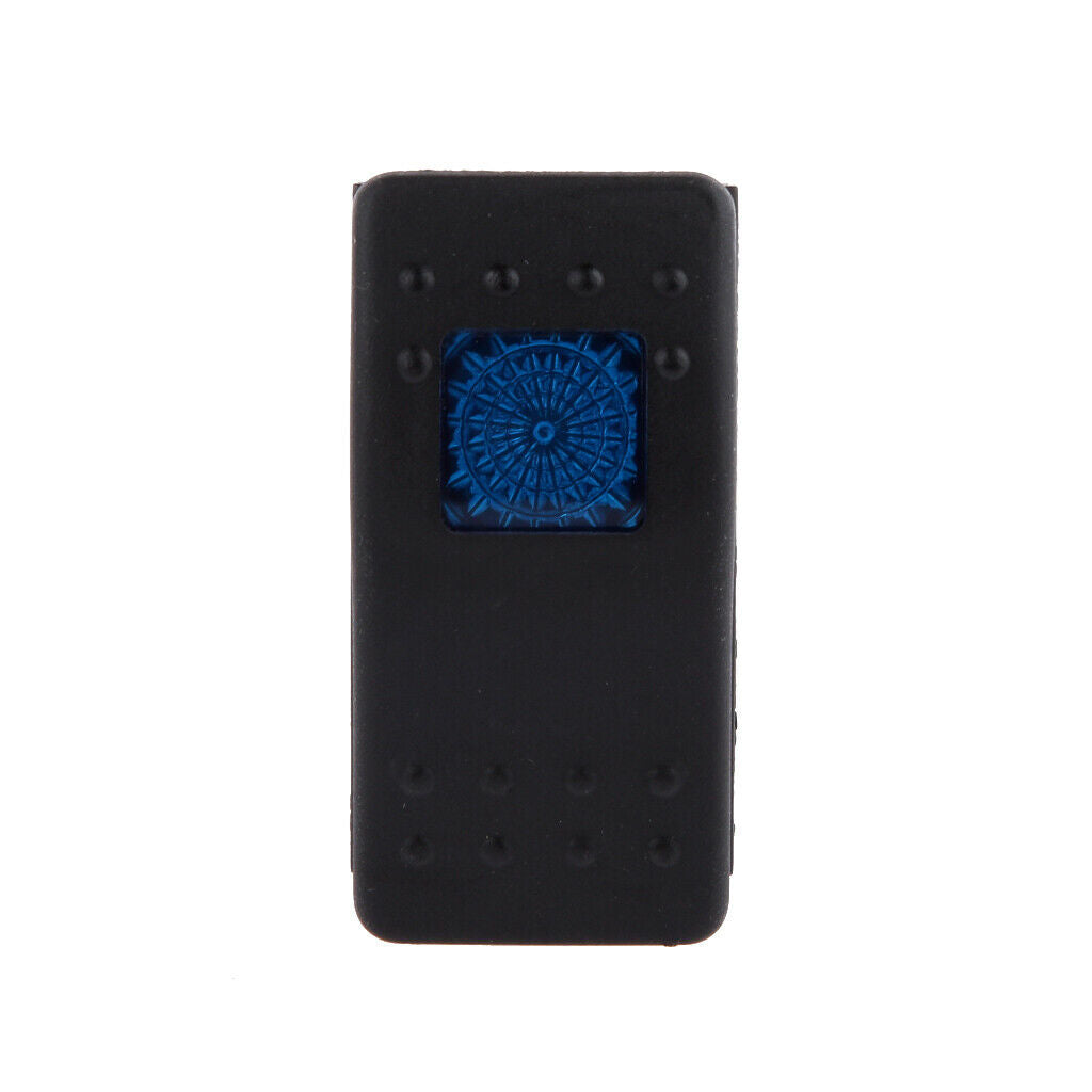 DC 12V 20A 4Pin Car Boat Panel Rocker Blue LED Light Toggle ON/OFF Switch