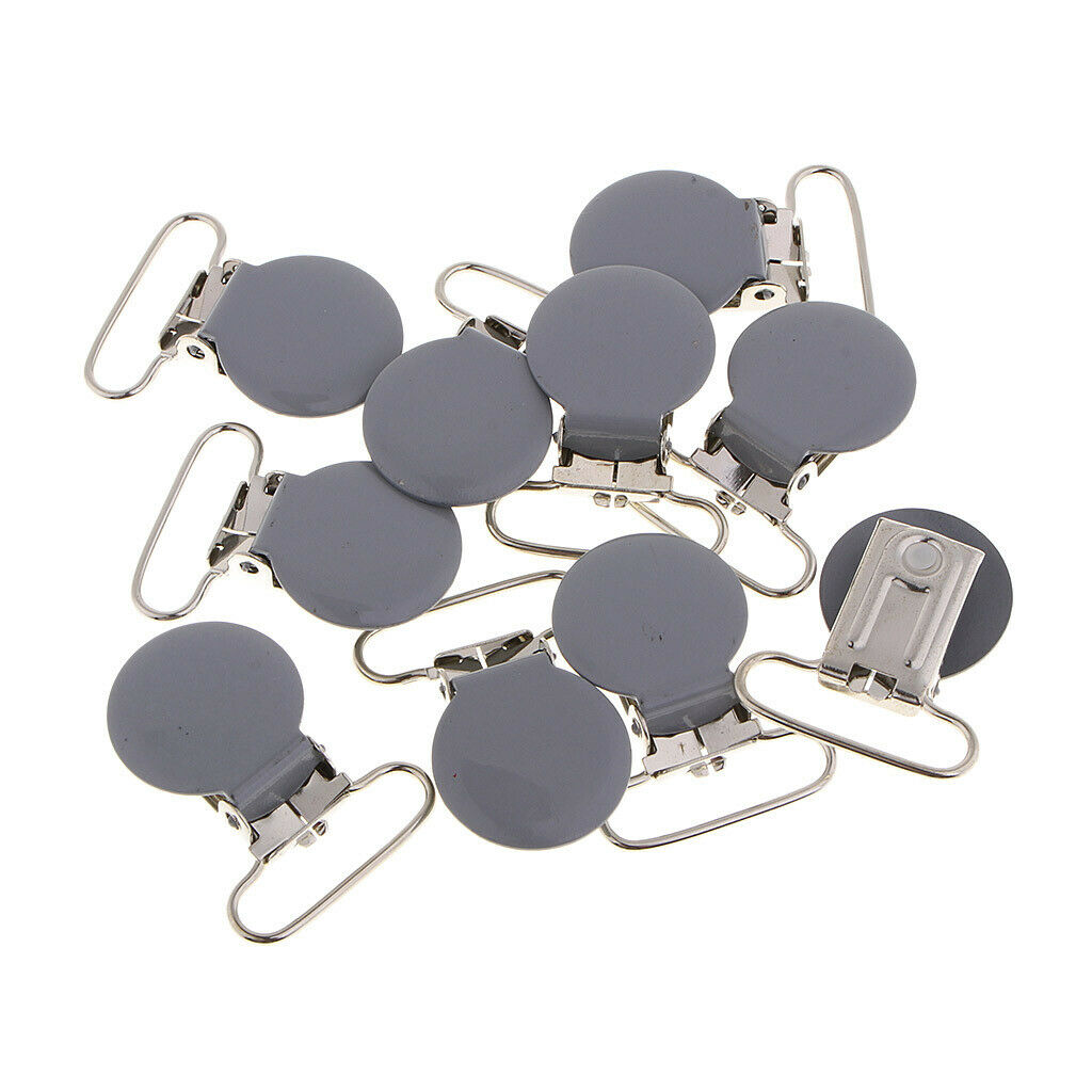 30 pieces metal pacifier straps clips holder pacifier suspender clips for