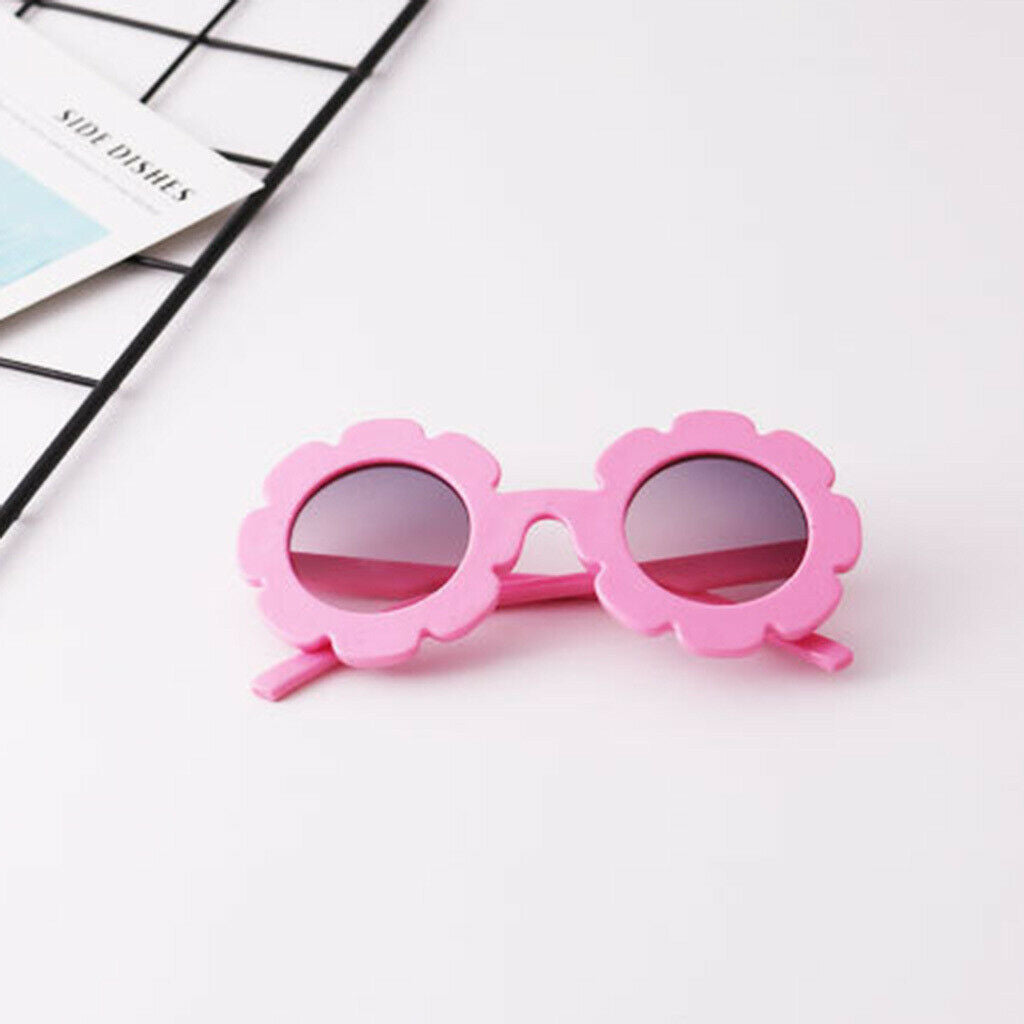 2 X Flower Sunglasses Shades UV400 for Girls Kids Baby Party Red + Pink