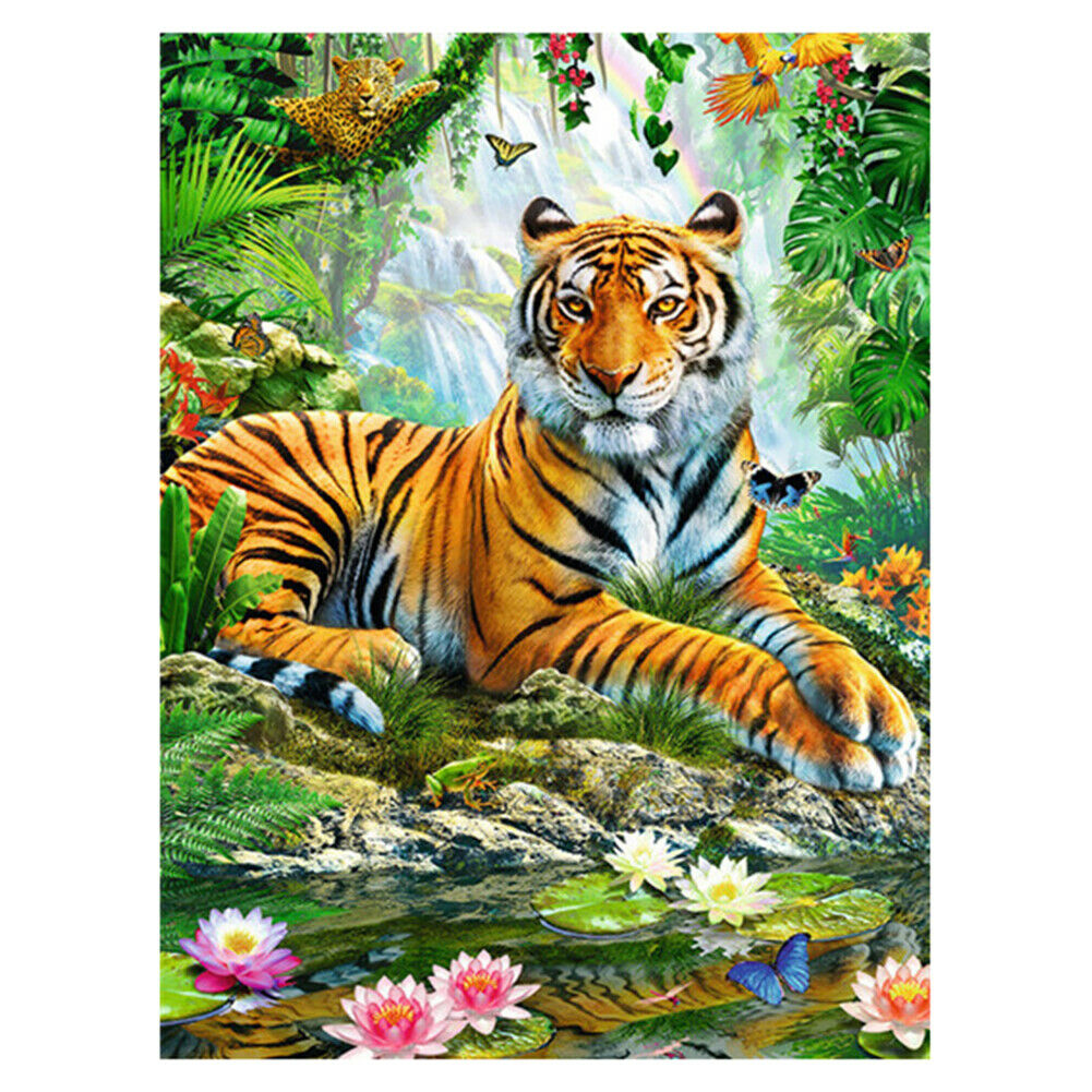 Tiger Full Drill Square Diamond Painting 5D DIY Mosaic Kit for Bead Art @