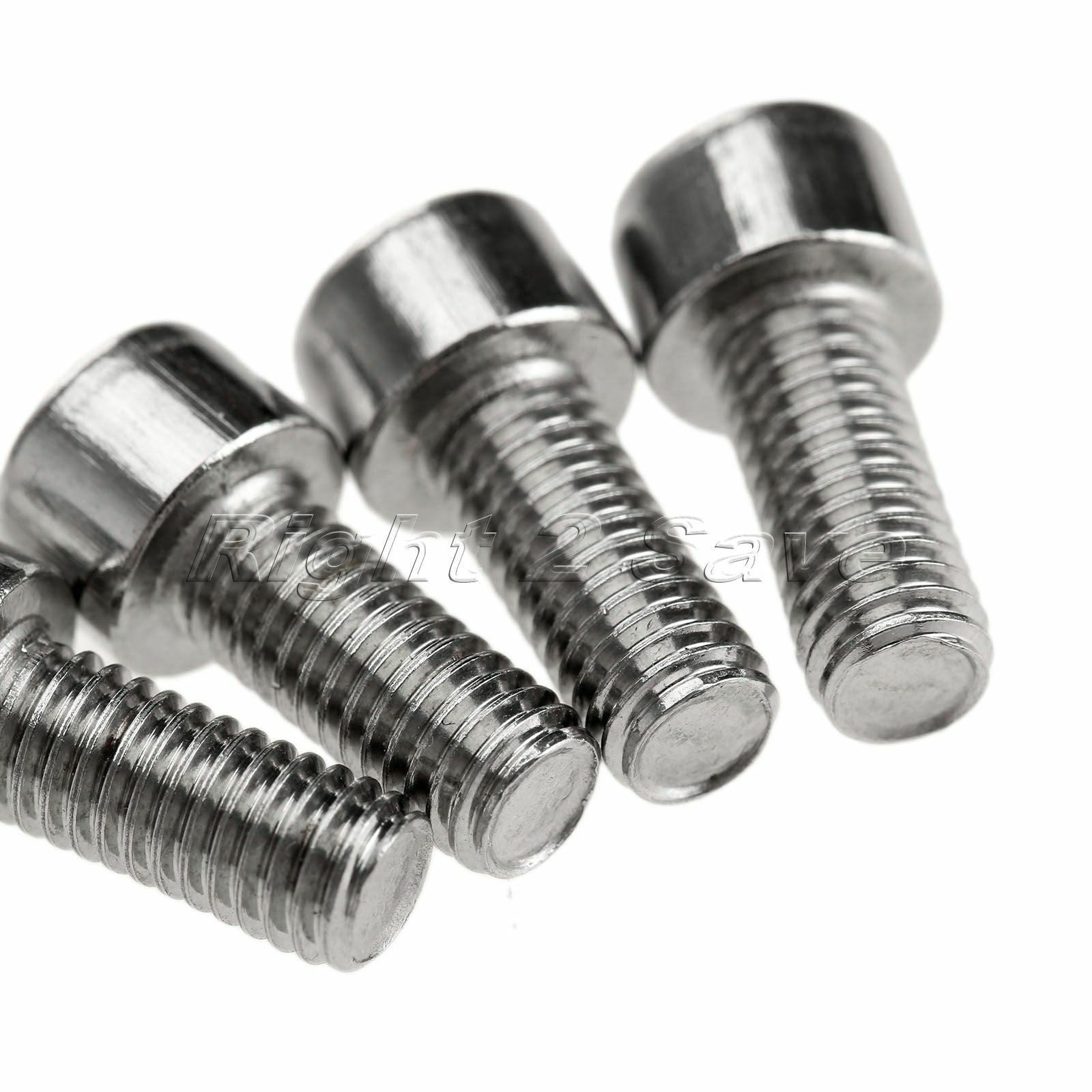 10Pcs Stainless Bike Bicycle Water Bottle Cage Bolts Holder Screws Inner Hexagon