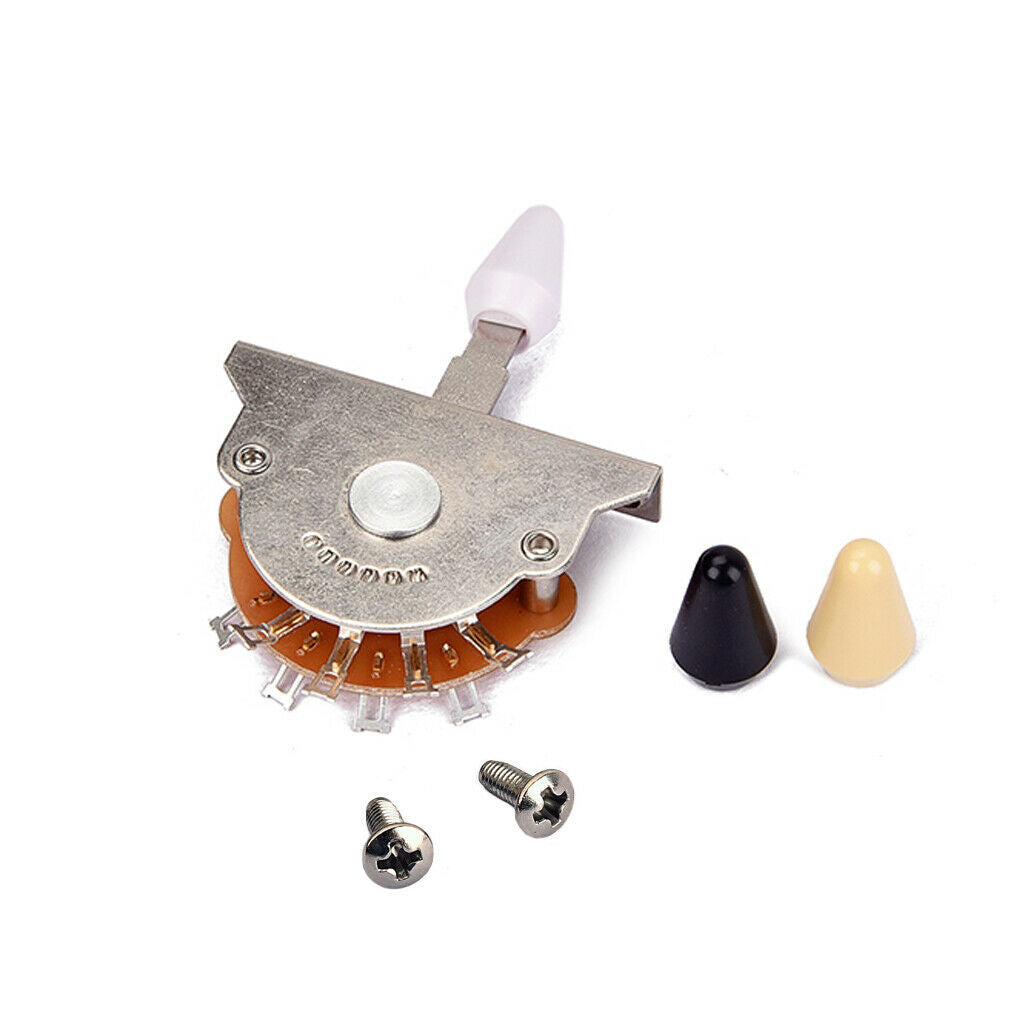 Durable Copper Guitar 5 Way Pickup Selector Switch Toggle w/ 3pcs Tips