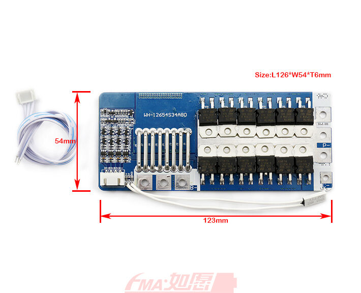 Protection Circuit Module PCM BMS 80A for 4S 14.8V Li-ion Li-Po battery 4S80W011