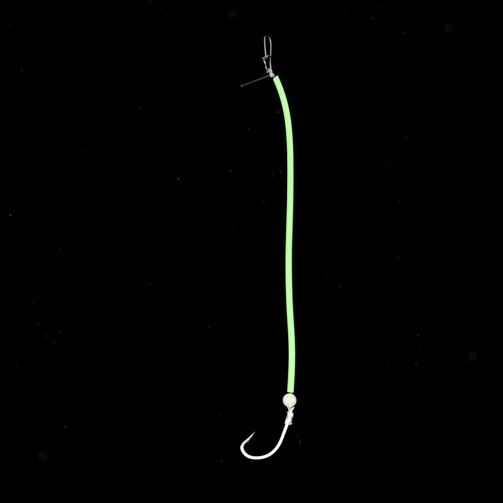 10x Fishing Ready Tied Chod Rigs w/ Snap & Luminous Tube Hook  Hook Size 14