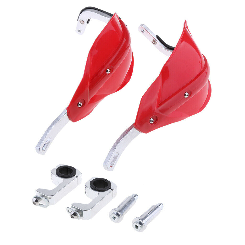Hand Guards Brush Bar For   Dirt Bike Motorcycle Protection 7/8" Red
