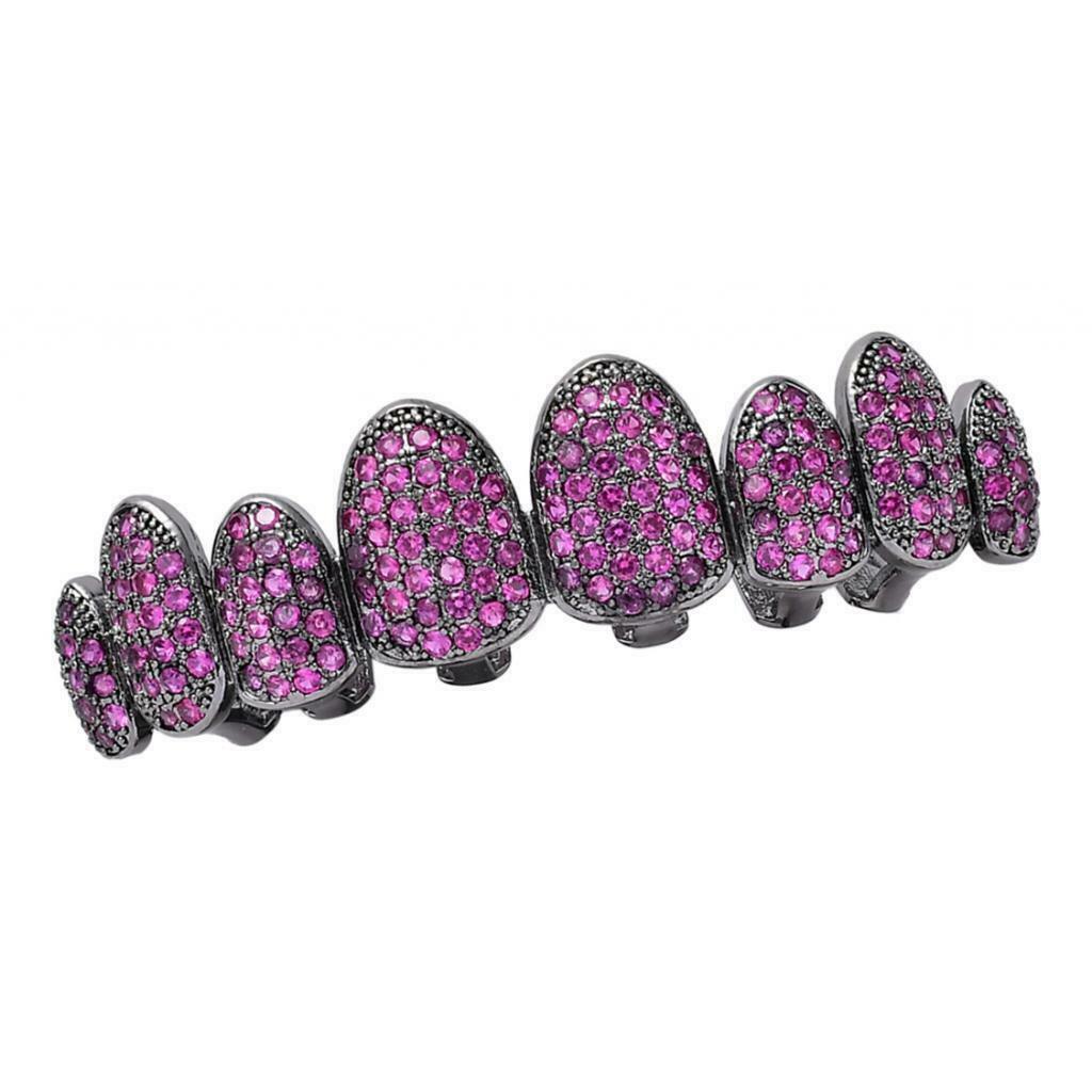 1 set Multi Color False Teeth Halloween Teeth Decor Rose Red Upper Teeth