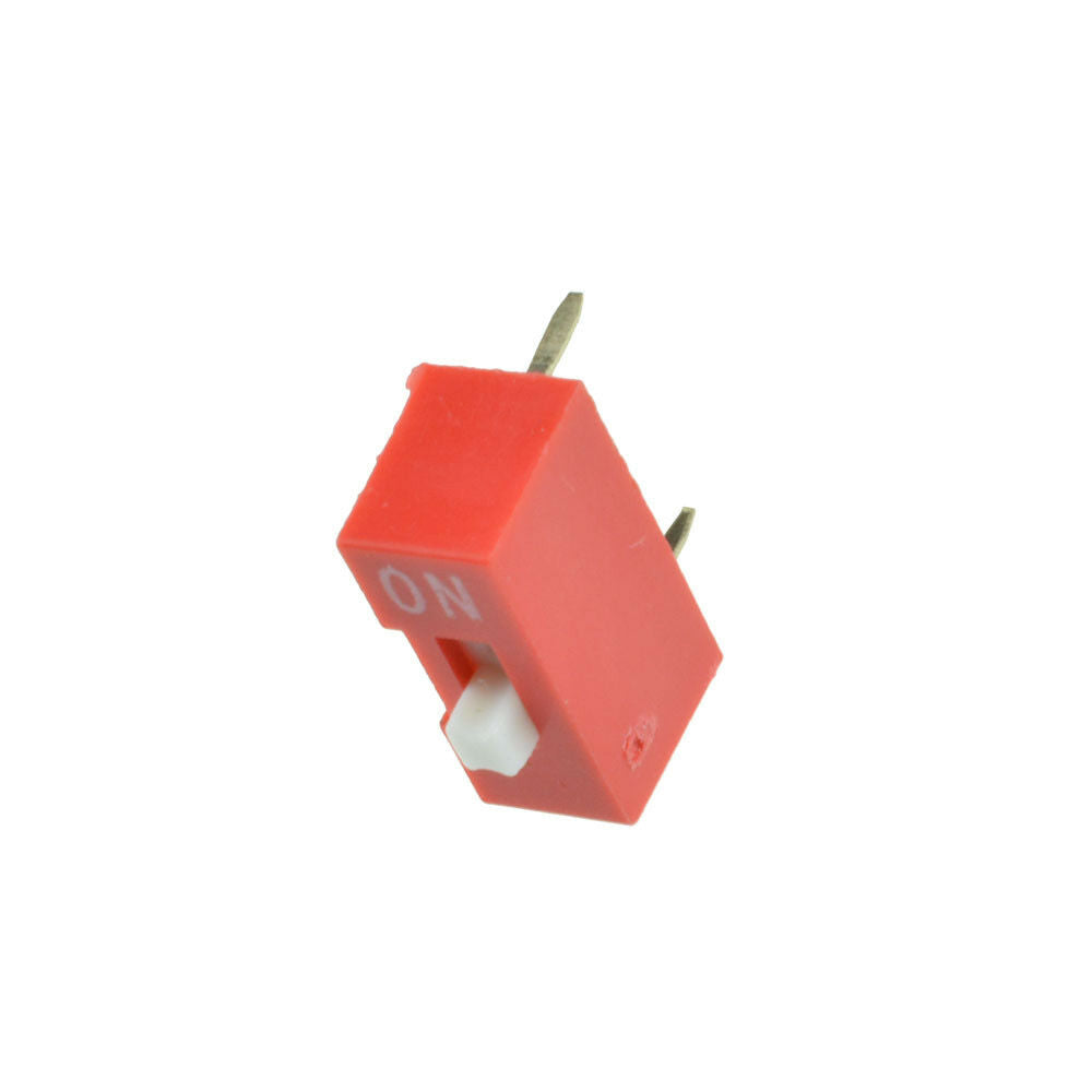 50pcs Red 2.54mm Pitch 1 Position Way 1-Bit Slide Type DIP Switch Module
