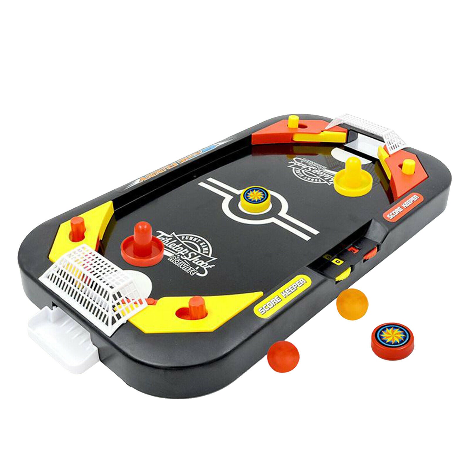 Plastic Desktop Air Hockey Table Game Portable Hockey Game for Kids and Adults