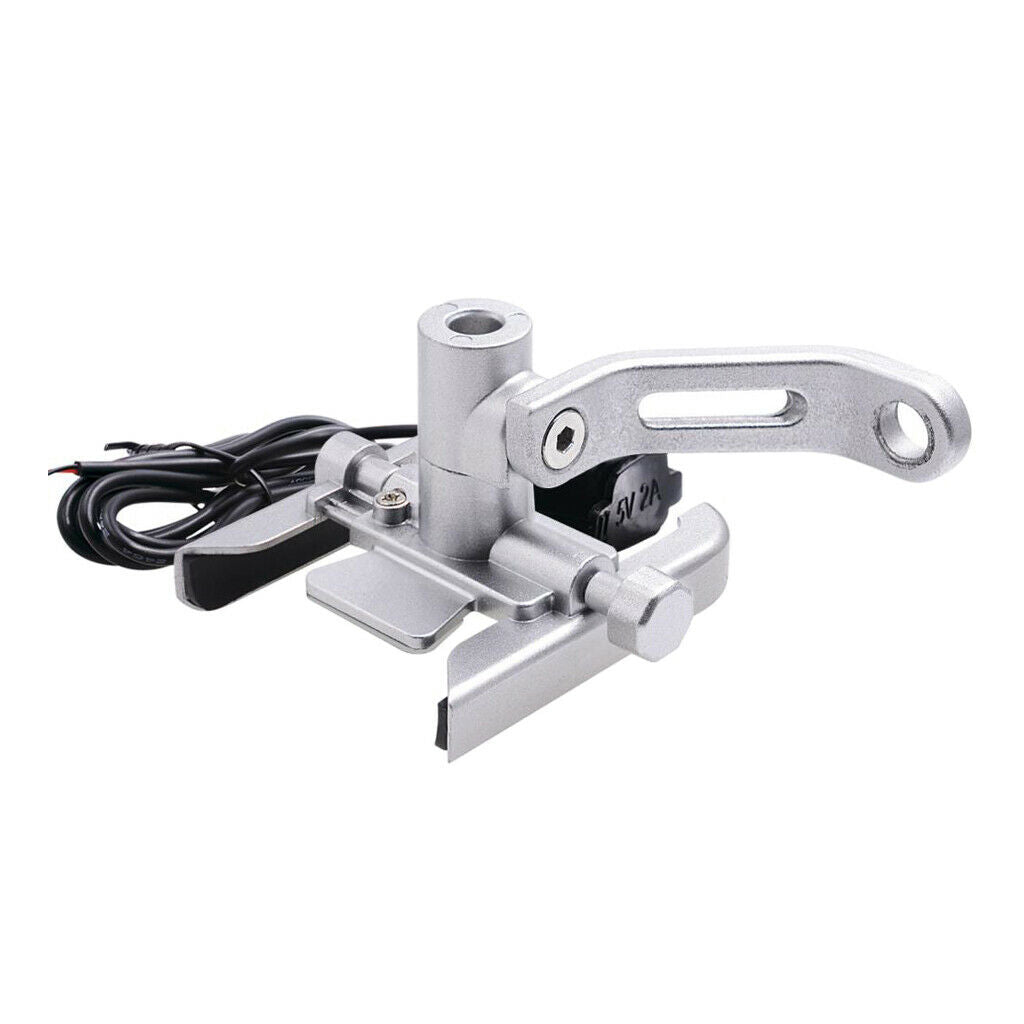 Universal adjustable motorcycle bike mirror base phone holder with