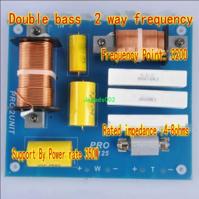 1ps F125 Speaker crossover Dual bass 2-Way audio divider Professional Audio part